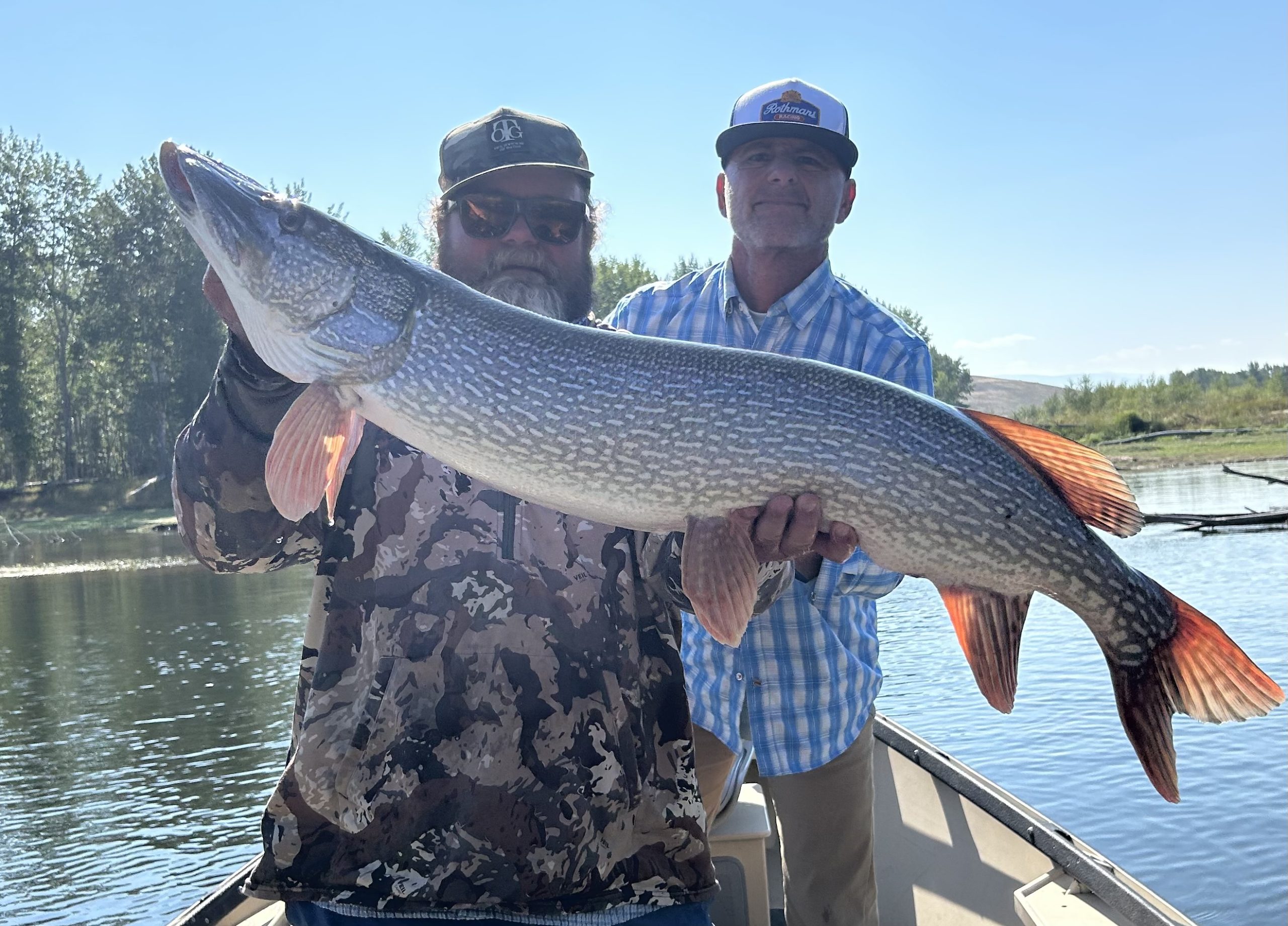 Angler with fish photo
